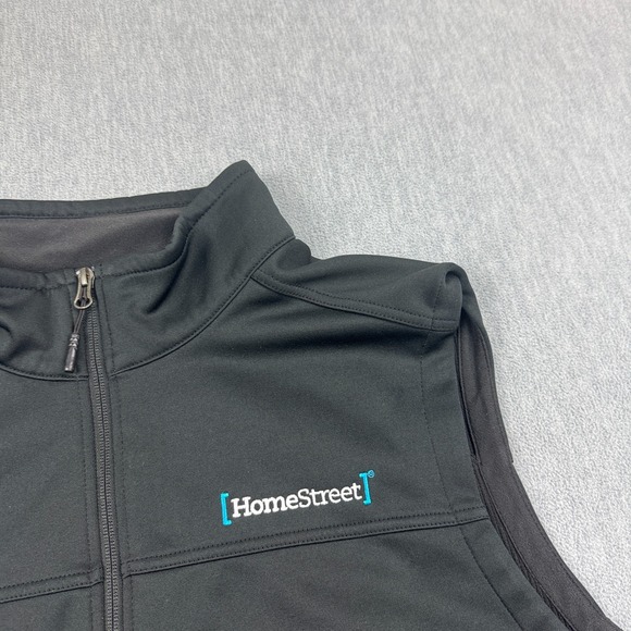 The North Face Vest Mens XL Black Full Zip Ridgewall Soft Shell Sleeveless Logo - Picture 4 of 11